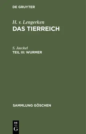 Jaeckel / Lengerken |  Wurmer | Buch |  Sack Fachmedien