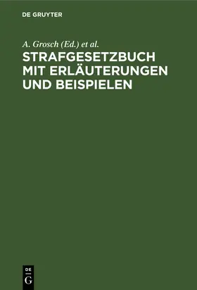 Petters / Grosch |  Strafgesetzbuch mit Erläuterungen und Beispielen | Buch |  Sack Fachmedien