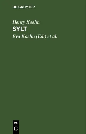 Koehn / Krause | Sylt | Buch | 978-3-11-230664-2 | www.sack.de