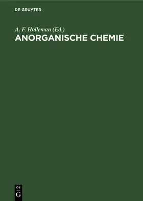 Holleman / Wiberg | Anorganische Chemie | Buch | 978-3-11-230694-9 | www.sack.de