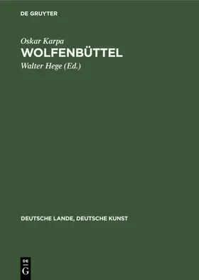 Karpa / Hege |  Wolfenbüttel | Buch |  Sack Fachmedien