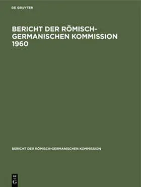 1960 | Buch | 978-3-11-230799-1 | sack.de