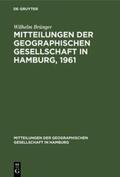 Brünger |  Mitteilungen der Geographischen Gesellschaft in Hamburg, 1961 | Buch |  Sack Fachmedien