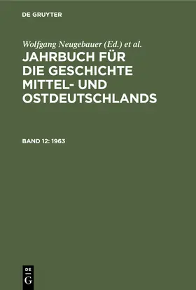 Neugebauer / Schaper / Neitmann |  1963 | Buch |  Sack Fachmedien
