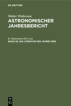 Heinemann / Lohmann / Henn |  Die Literatur des Jahres 1956 | Buch |  Sack Fachmedien