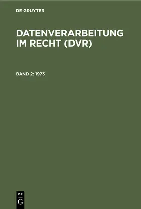 Degruyter |  1973 | Buch |  Sack Fachmedien