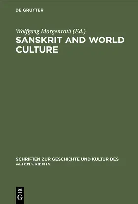 Morgenroth | Sanskrit and World Culture | Buch | 978-3-11-230980-3 | www.sack.de