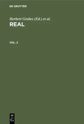 Grabes / Bungert / Diller | REAL. Vol. 2 | Buch | 978-3-11-231119-6 | www.sack.de