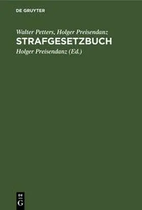 Petters / Preisendanz |  Strafgesetzbuch | eBook | Sack Fachmedien