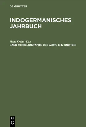 Krahe | Bibliographie der Jahre 1947 und 1948 | E-Book | www.sack.de