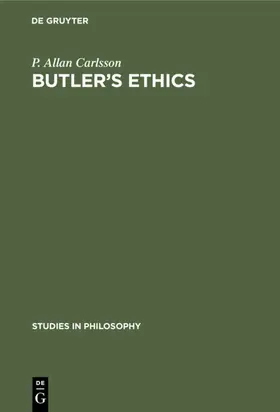 Carlsson |  Butler's Ethics | eBook | Sack Fachmedien