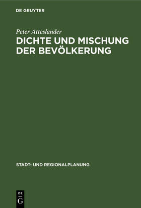 Atteslander | Dichte und Mischung der Bevölkerung | E-Book | sack.de