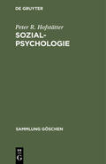 Hofstätter |  Sozialpsychologie | eBook | Sack Fachmedien