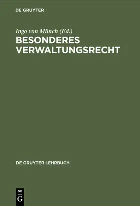 Münch |  Besonderes Verwaltungsrecht | eBook | Sack Fachmedien