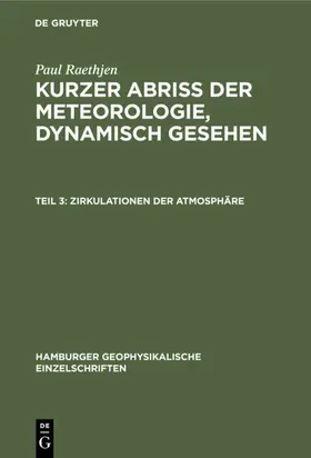 Raethjen |  Zirkulationen der Atmosphäre | eBook | Sack Fachmedien