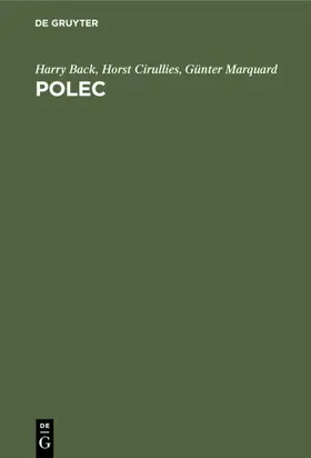 Back / Cirullies / Marquard |  Polec | eBook | Sack Fachmedien