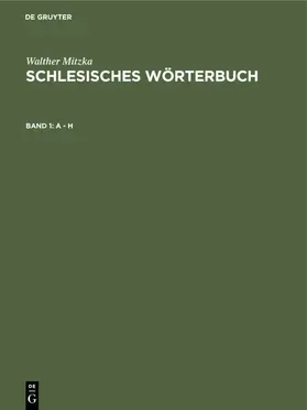 Mitzka |  A - H | eBook | Sack Fachmedien