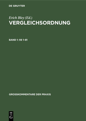 Mohrbutter / Bley | §§ 1–81 | E-Book | sack.de