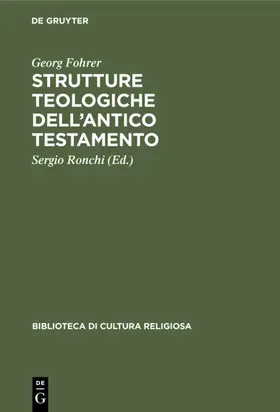 Fohrer / Ronchi |  Strutture teologiche dell’Antico Testamento | eBook | Sack Fachmedien