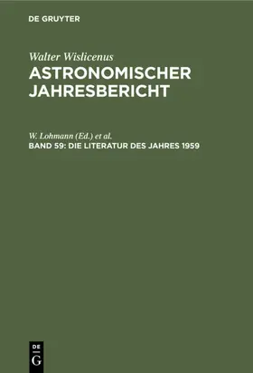 Lohmann / Henn |  Die Literatur des Jahres 1959 | eBook | Sack Fachmedien