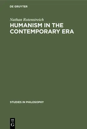 Rotenstreich |  Humanism in the contemporary era | eBook | Sack Fachmedien