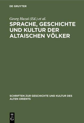 Hazai / Zieme | Sprache, Geschichte und Kultur der Altaischen Völker | E-Book | sack.de