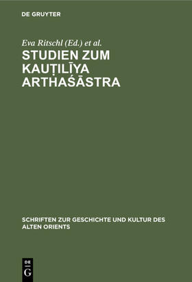 Ritschl / Schetelich | Studien zum Kautiliya Arthasastra | E-Book | sack.de