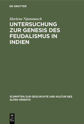 Njammasch | Untersuchung zur Genesis des Feudalismus in Indien | E-Book | sack.de