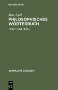 Apel / Lud |  Philosophisches Wörterbuch | eBook | Sack Fachmedien
