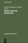 Hofmann / Jander |  Qualitative Analyse | eBook | Sack Fachmedien
