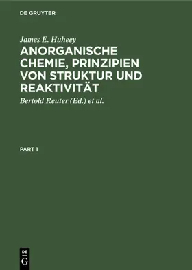 Huheey / Reuter / Sarry | Anorganische Chemie, Prinzipien von Struktur und Reaktivität | E-Book | sack.de