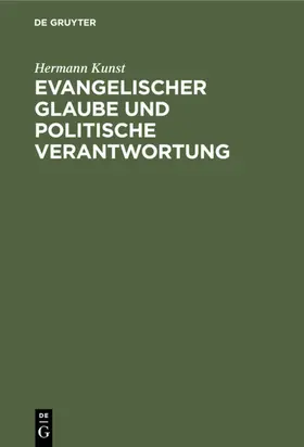 Kunst | Evangelischer Glaube und politische Verantwortung | E-Book | www.sack.de