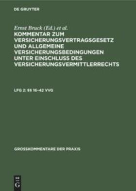 Möller / Bruck / Johannsen |  §§ 16¿42 VVG | Buch |  Sack Fachmedien