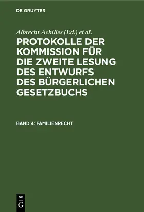 Achilles / Spahn / Gebhard |  Familienrecht | Buch |  Sack Fachmedien