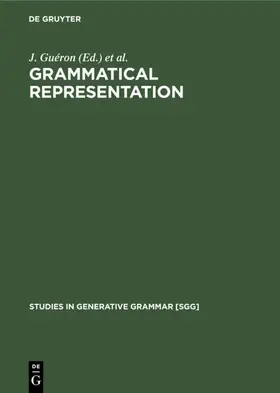 Guéron / Obenauer / Pollock |  Grammatical Representation | eBook | Sack Fachmedien