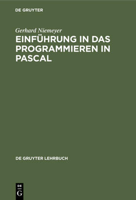 Niemeyer | Einführung in das Programmieren in PASCAL | E-Book | sack.de