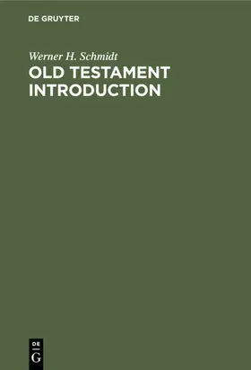 Schmidt | Old Testament Introduction | E-Book | www.sack.de