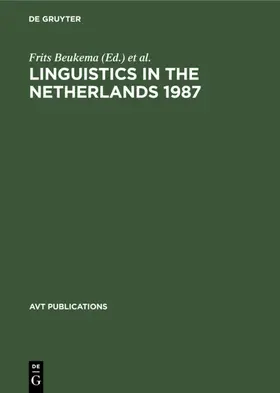 Coopmans / Beukema |  Linguistics in the Netherlands 1987 | Buch |  Sack Fachmedien