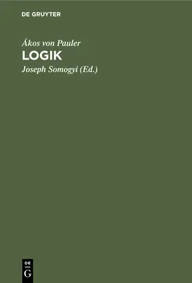 Pauler / Somogyi |  Logik | Buch |  Sack Fachmedien