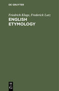 Lutz / Kluge |  English Etymology | Buch |  Sack Fachmedien