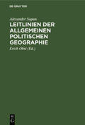 Supan / Obst |  Leitlinien der allgemeinen politischen Geographie | Buch |  Sack Fachmedien