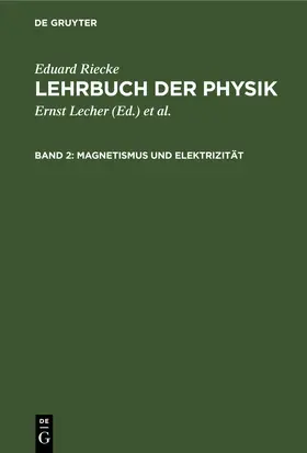 Riecke |  Magnetismus und Elektrizität | Buch |  Sack Fachmedien