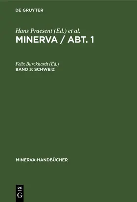 Burckhardt | Schweiz | Buch | 978-3-11-233721-9 | www.sack.de