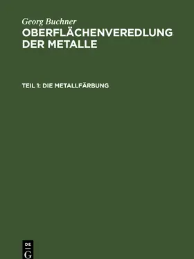 Buchner | Die Metallfärbung | E-Book | www.sack.de