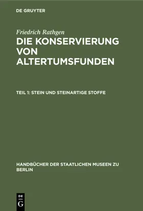 Rathgen |  Stein und Steinartige Stoffe | eBook | Sack Fachmedien