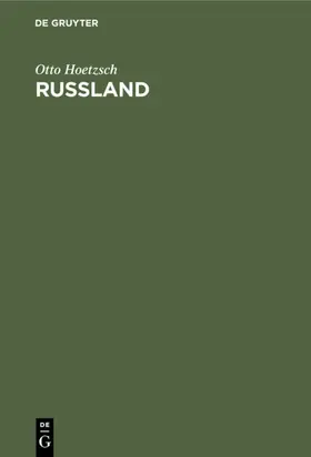 Hoetzsch | Rußland | E-Book | www.sack.de