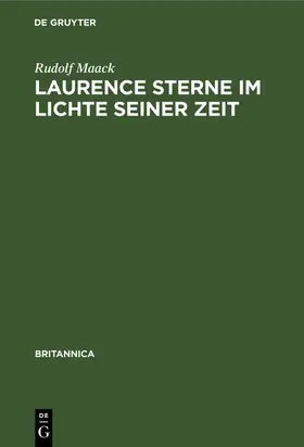 Maack |  Laurence Sterne im Lichte seiner Zeit | Buch |  Sack Fachmedien