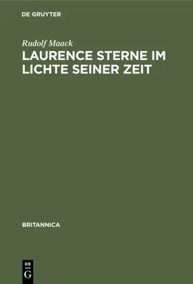 Maack |  Laurence Sterne im Lichte seiner Zeit | eBook | Sack Fachmedien