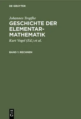 Tropfke / Vogel / Gericke |  Rechnen | Buch |  Sack Fachmedien