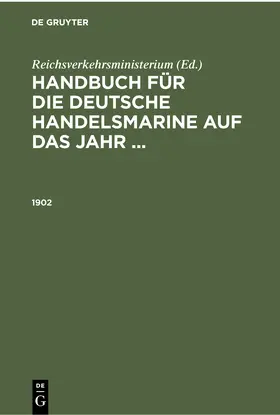 Reichsverkehrsministerium |  1902 | Buch |  Sack Fachmedien